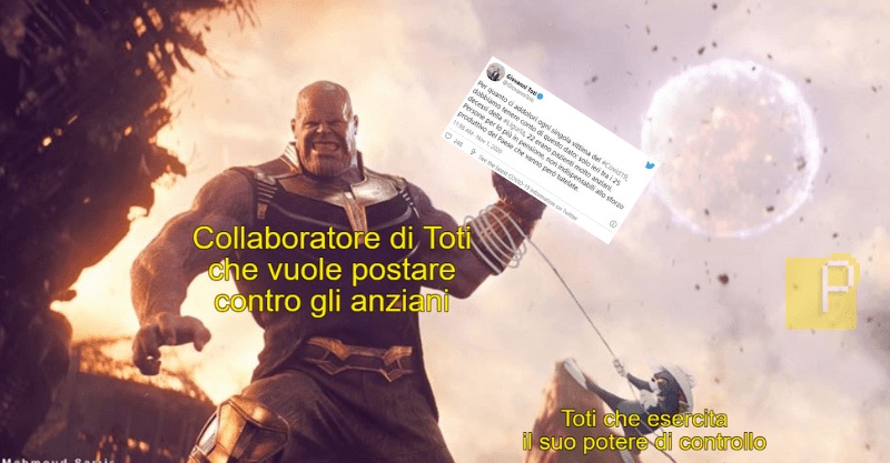 Toti e l'arte dello scaricabarile